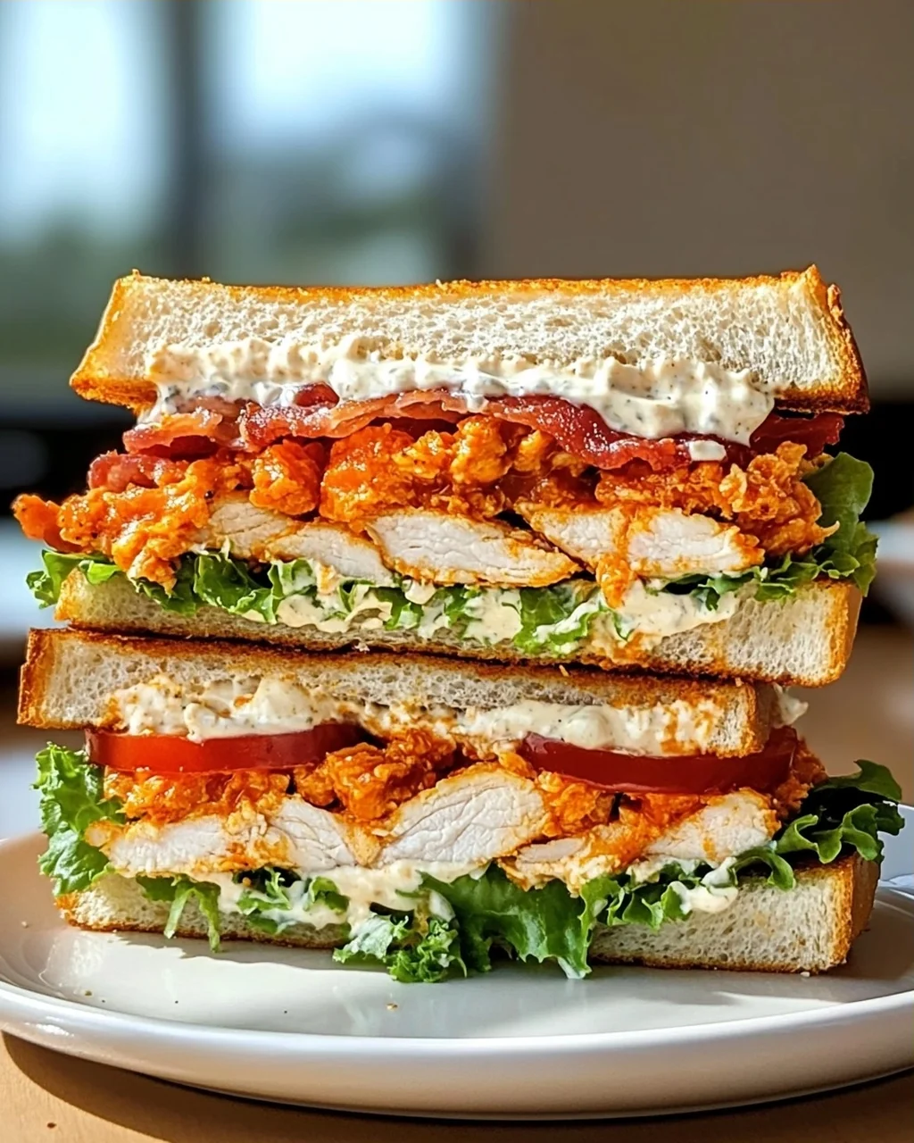 Buffalo Chicken Ranch Club Sandwich – Schnell & Lecker!