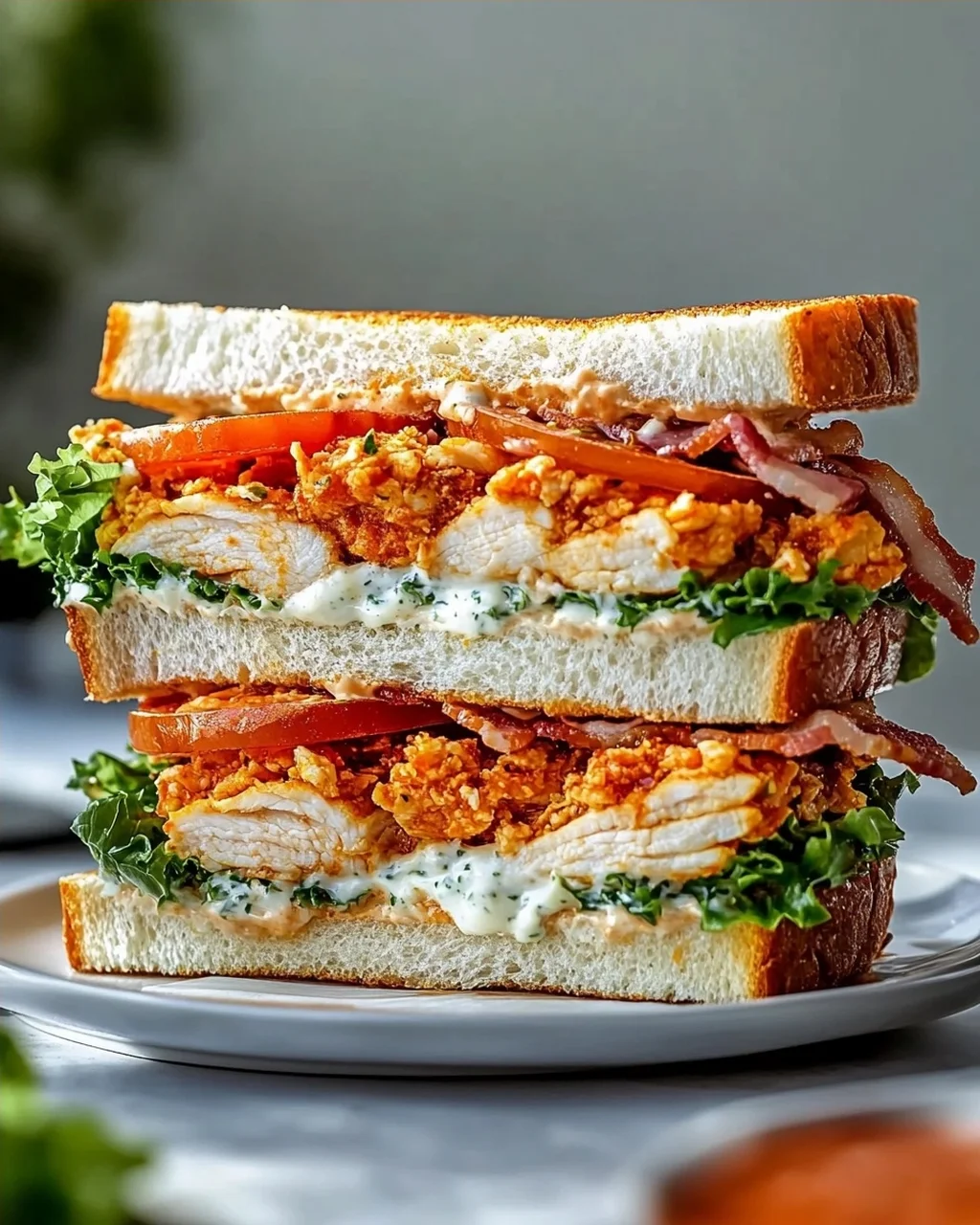 Buffalo Chicken Ranch Club Sandwich – Schnell & Lecker!
