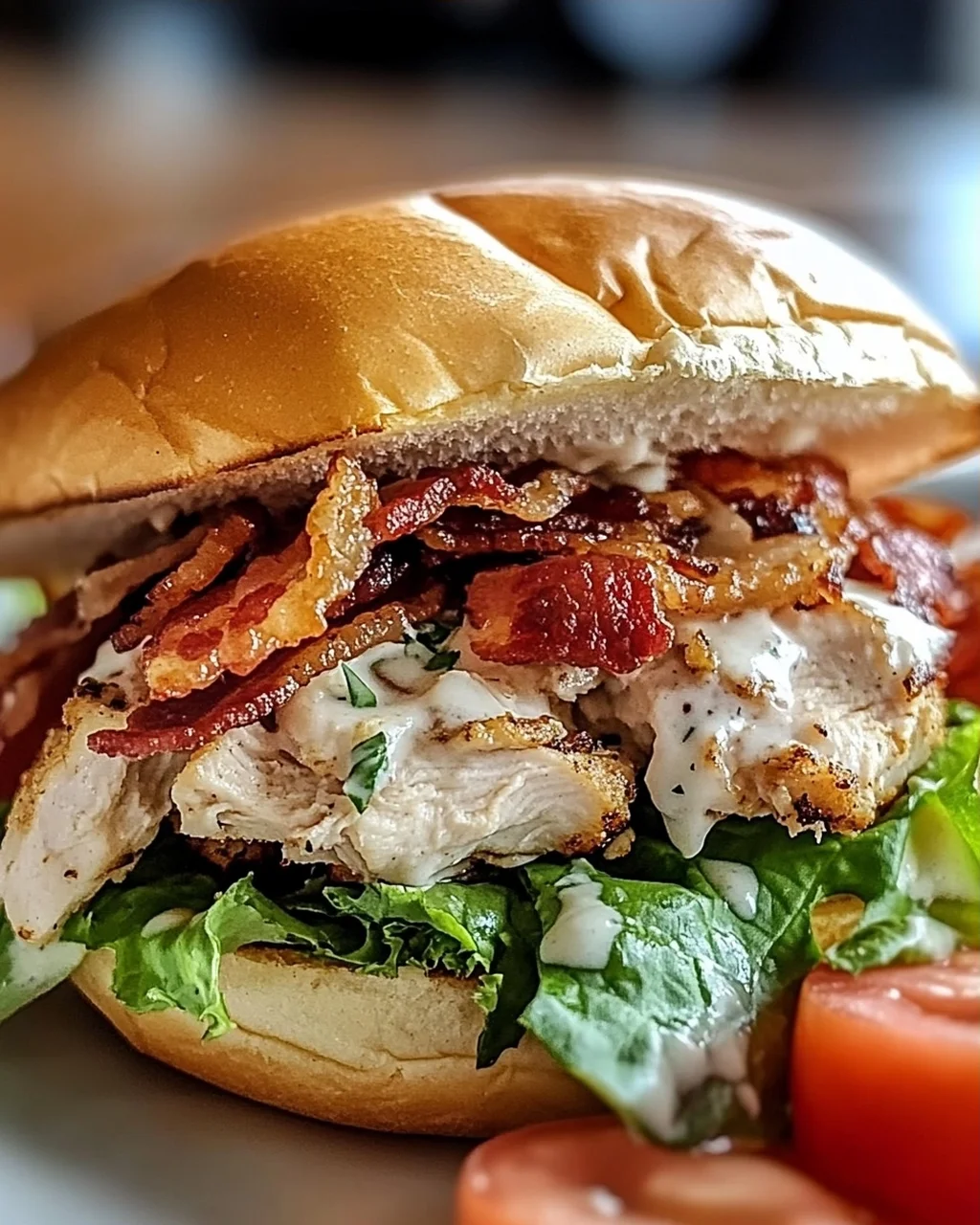 Chopped Chicken Beef Bacon Ranch Sandwich: Blitz-Geschmacksbombe!