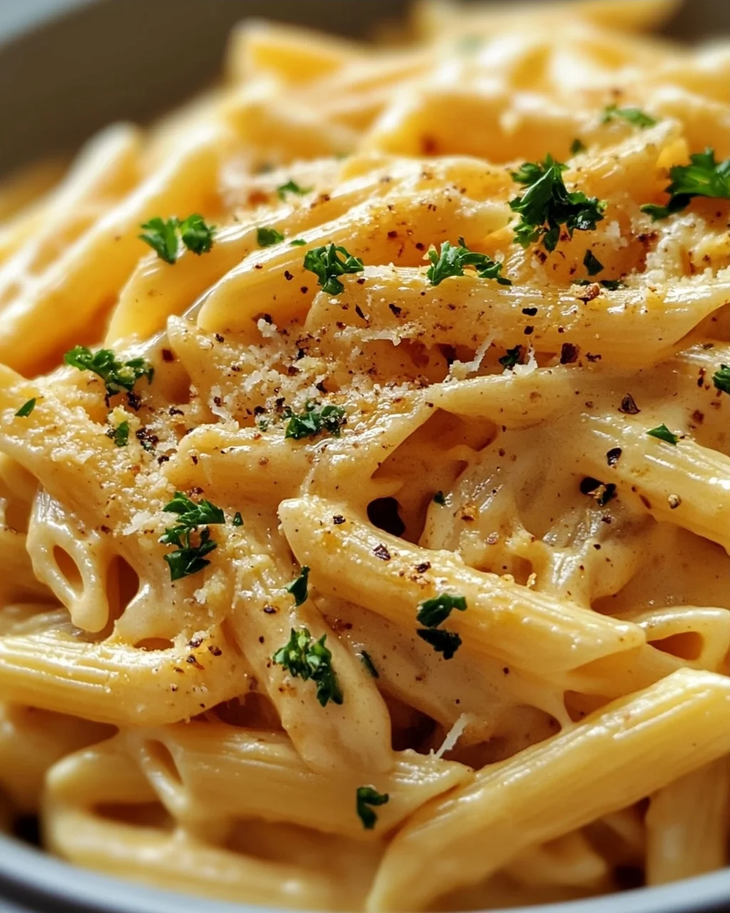 Cremige One Pot Knoblauch Käse Pasta: Blitzschnell fertig!