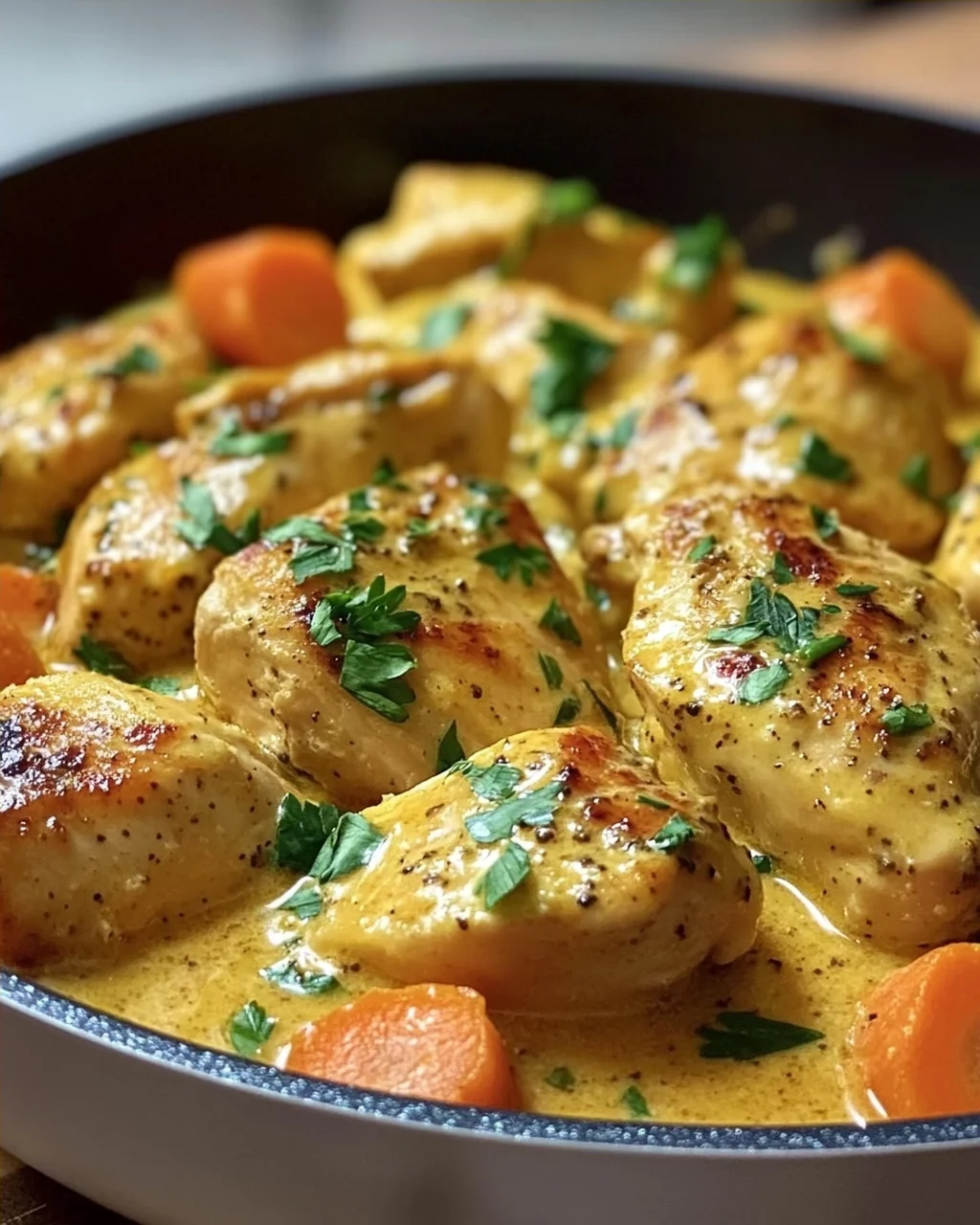 Cremiges Honig Senf Hähnchen