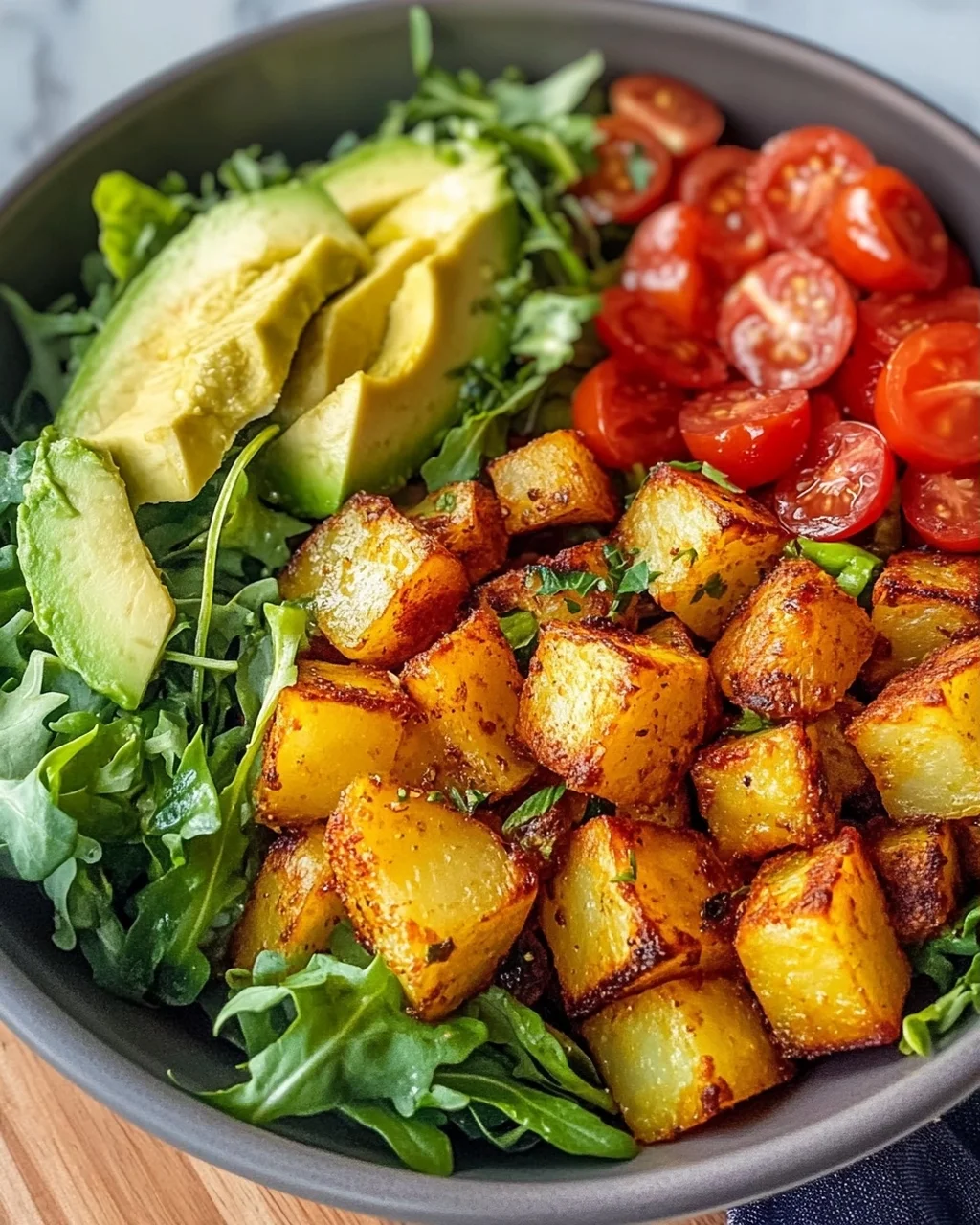 Crispy Oven Potato Salad Bowl – Quick & Delicious!