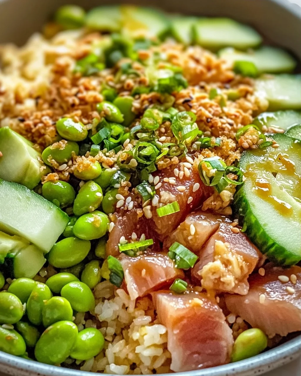 Crispy Rice Salad with Tuna and Avocado – Fresh & Crunchy!