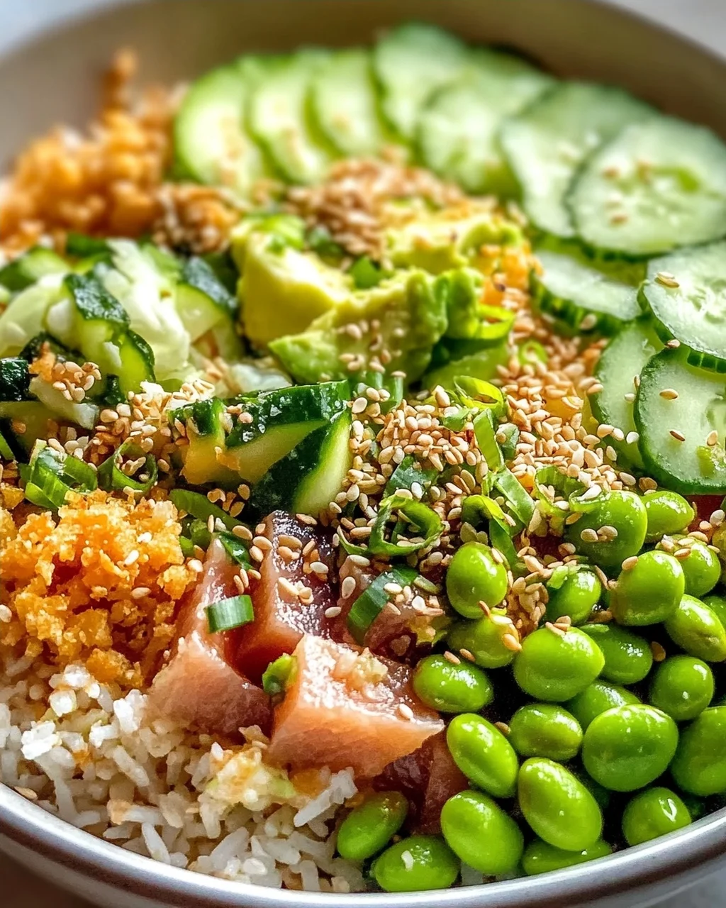 Crispy Rice Salad with Tuna and Avocado – Fresh & Crunchy!