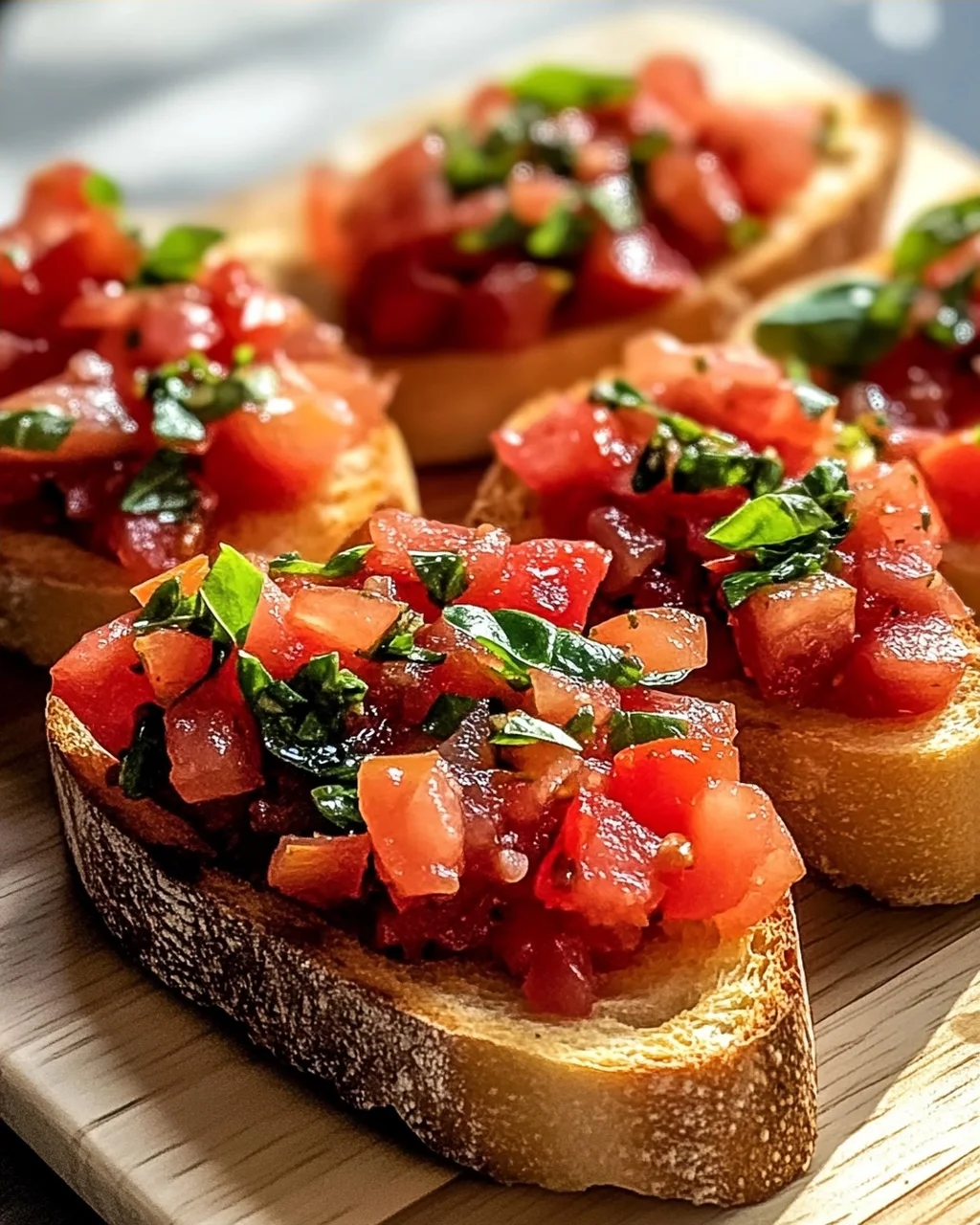 Das beste Tomaten Basilikum Bruschetta Baguette Rezept!