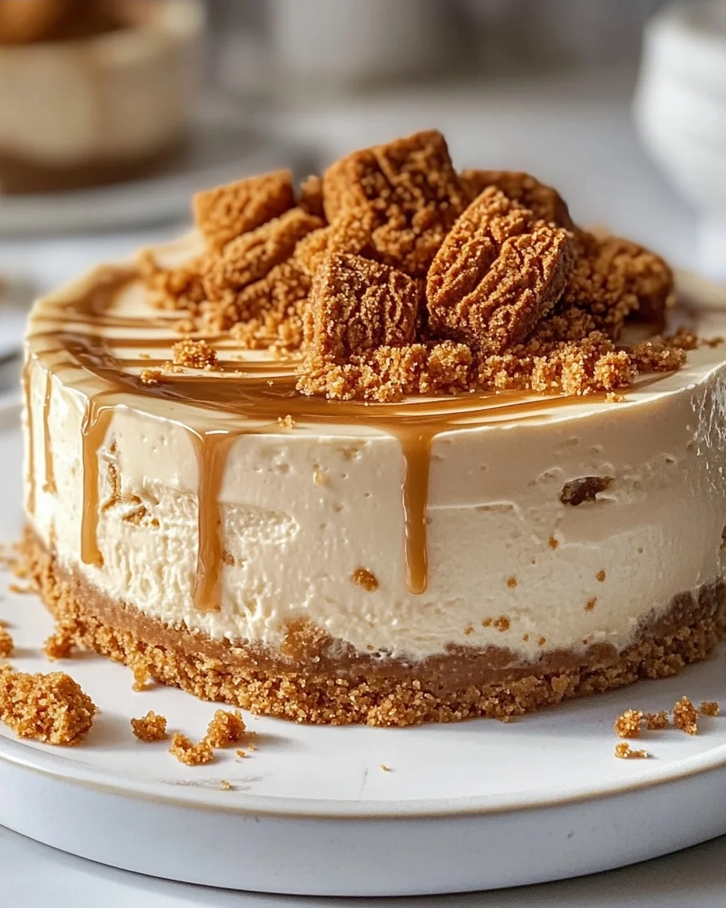 Einfacher Biscoff Cheesecake: Cremig-leckerer Genuss ohne Backen!