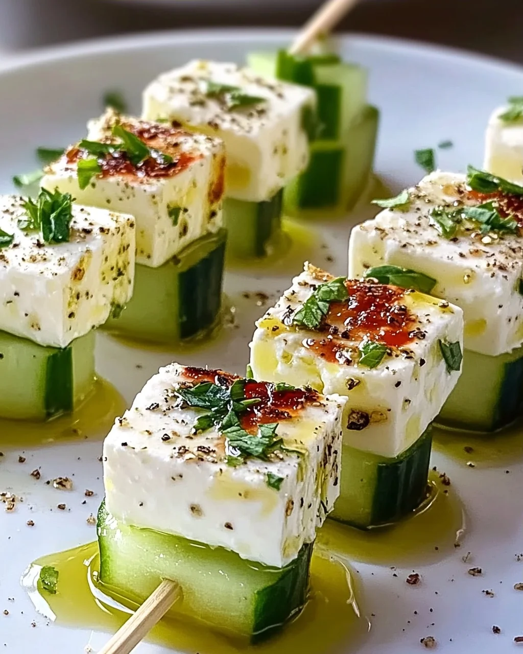 Feta Spieße mit Gurke: Erfrischendes Rezept für den Sommer!