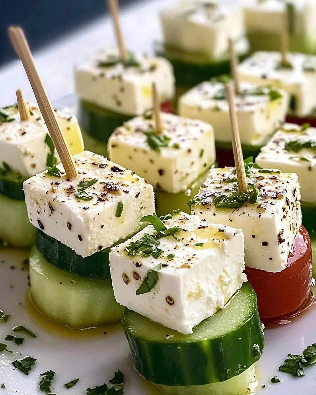 Feta Spieße mit Gurke: Erfrischendes Rezept für den Sommer!