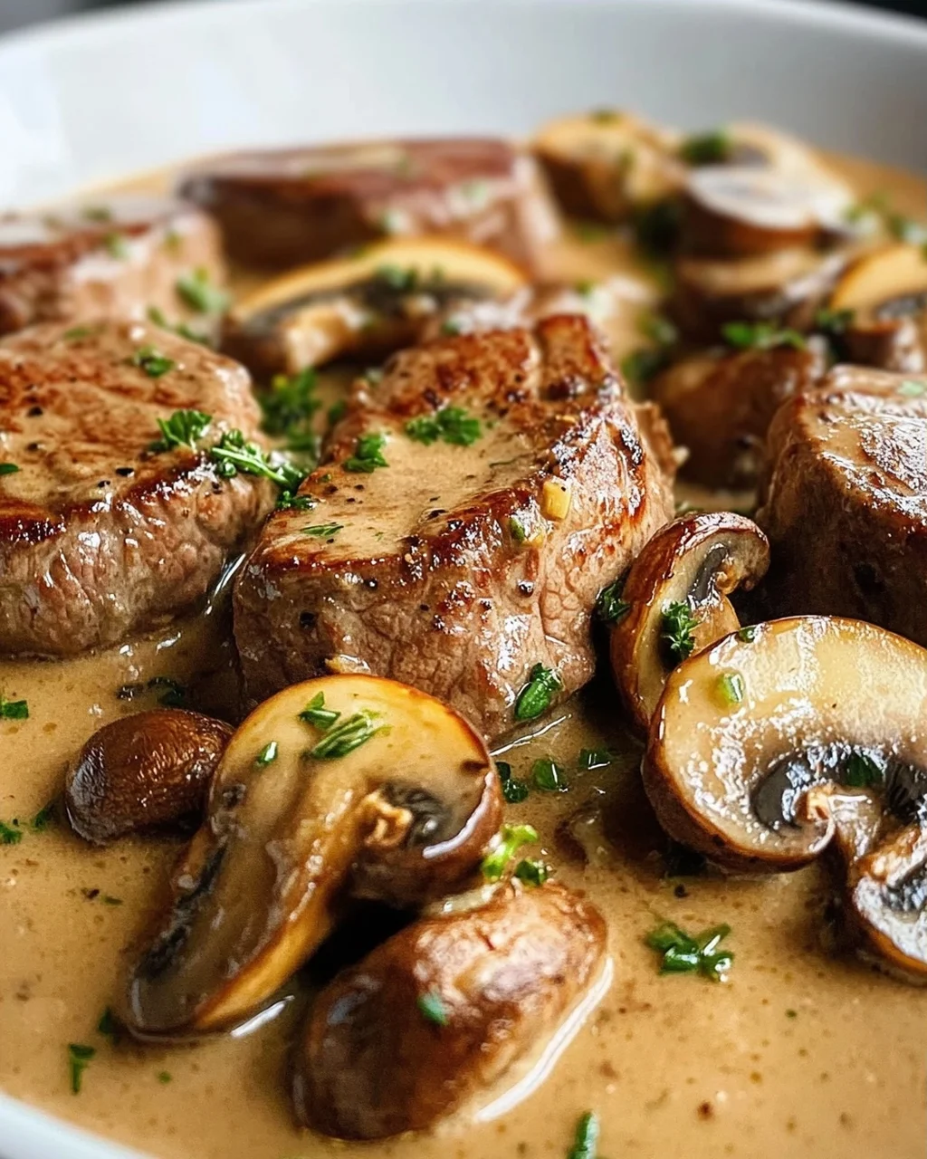 Filettopf mit Champignons