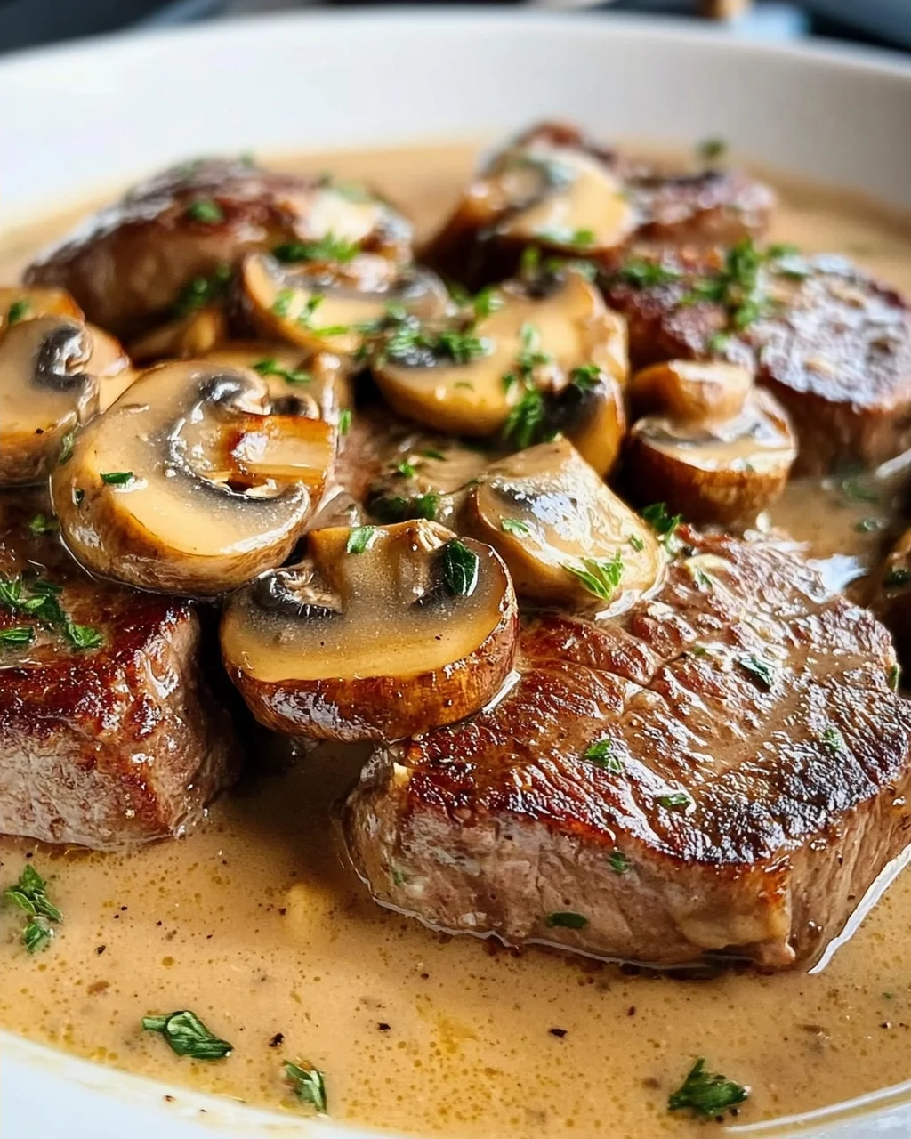 Filettopf mit Champignons