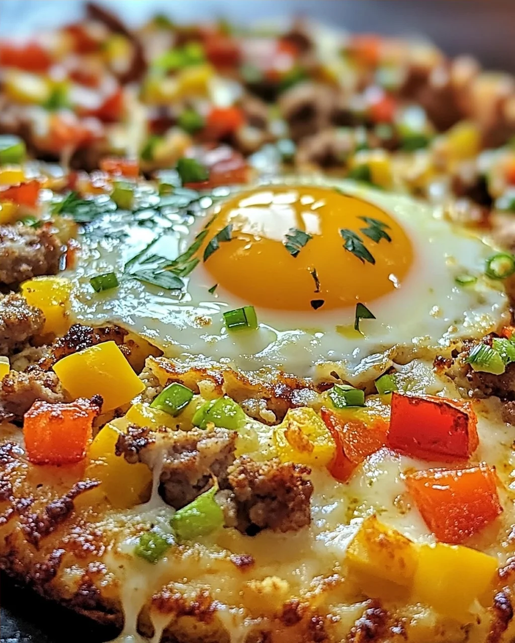 Frühstückspizza Kartoffelrösti Kruste für Genießer
