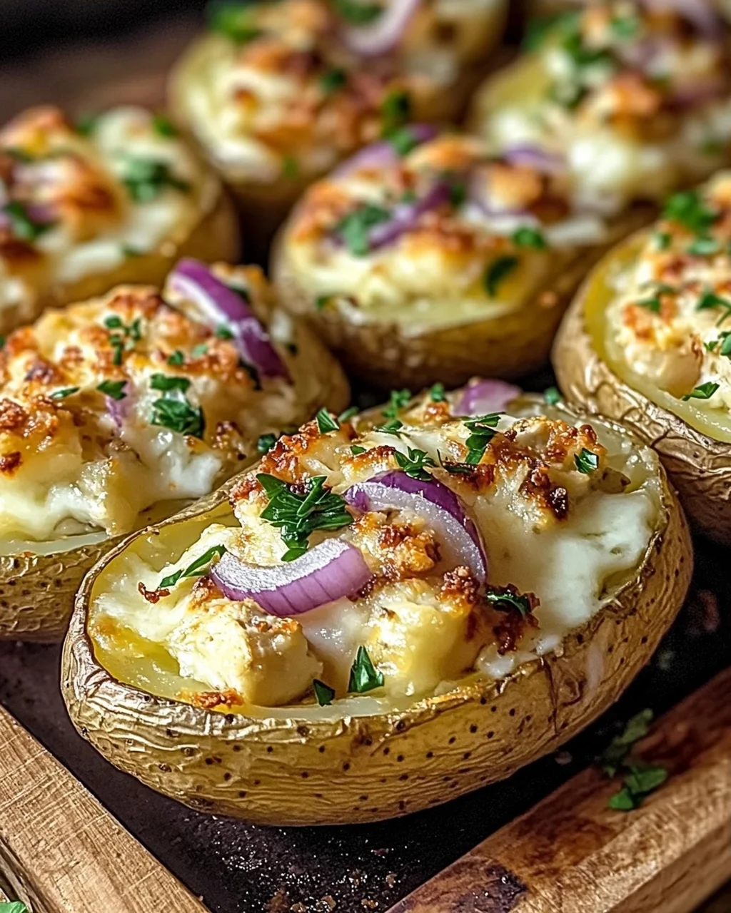 Gefüllte Kartoffeln nach Flammkuchen-Art Rezept