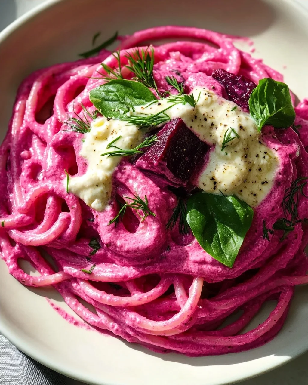 Gesunde Vegane Pink Pasta: Schnell, gesund & super lecker!