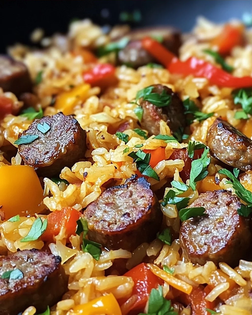 Herzhafte Rindswurst Reis Pfanne: Einfaches Ultimate-Rezept