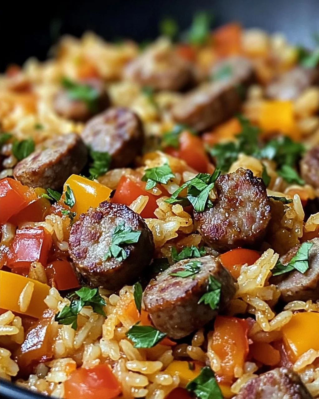 Herzhafte Rindswurst Reis Pfanne: Einfaches Ultimate-Rezept