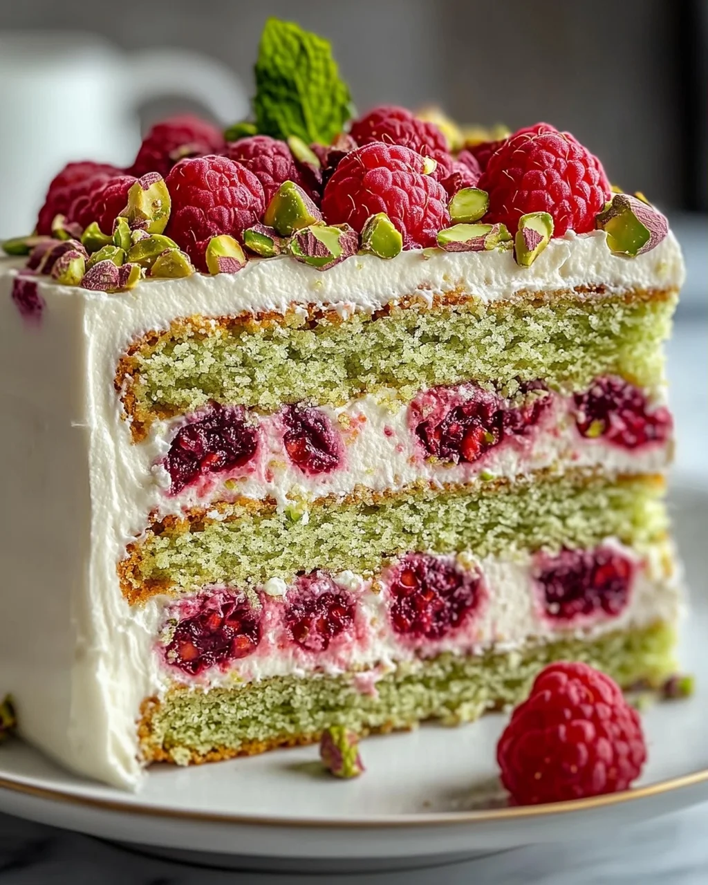 Himmlisches Pistazien-Himbeer-Kuchen Rezept für Genießer