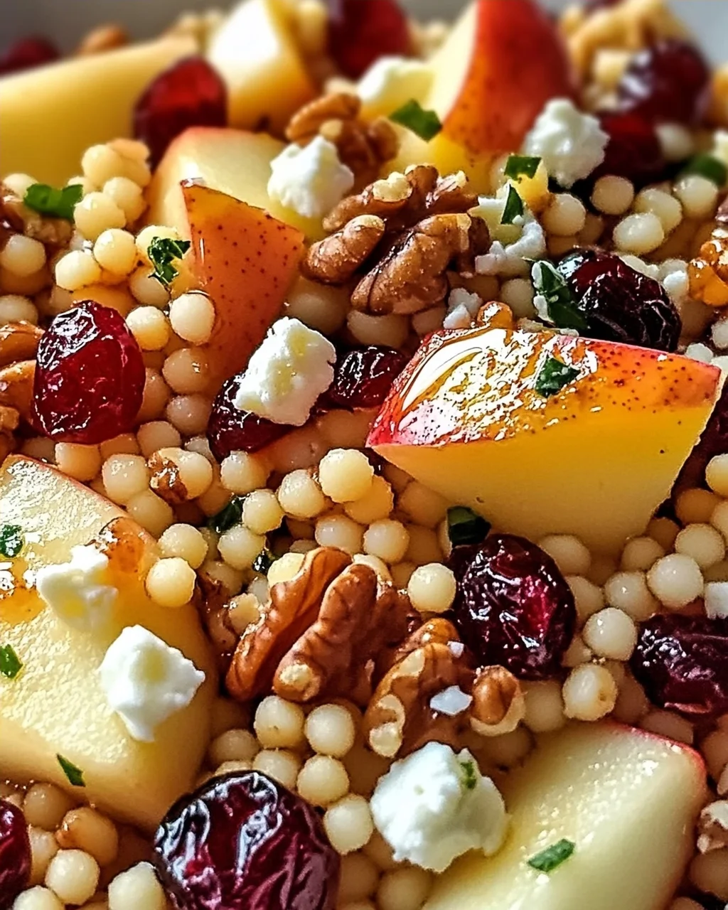 Honig Herbst Perle Couscous Salat für schnelle Küche