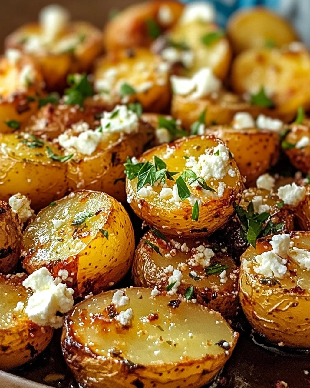 Kartoffeln mit Feta Knoblauch