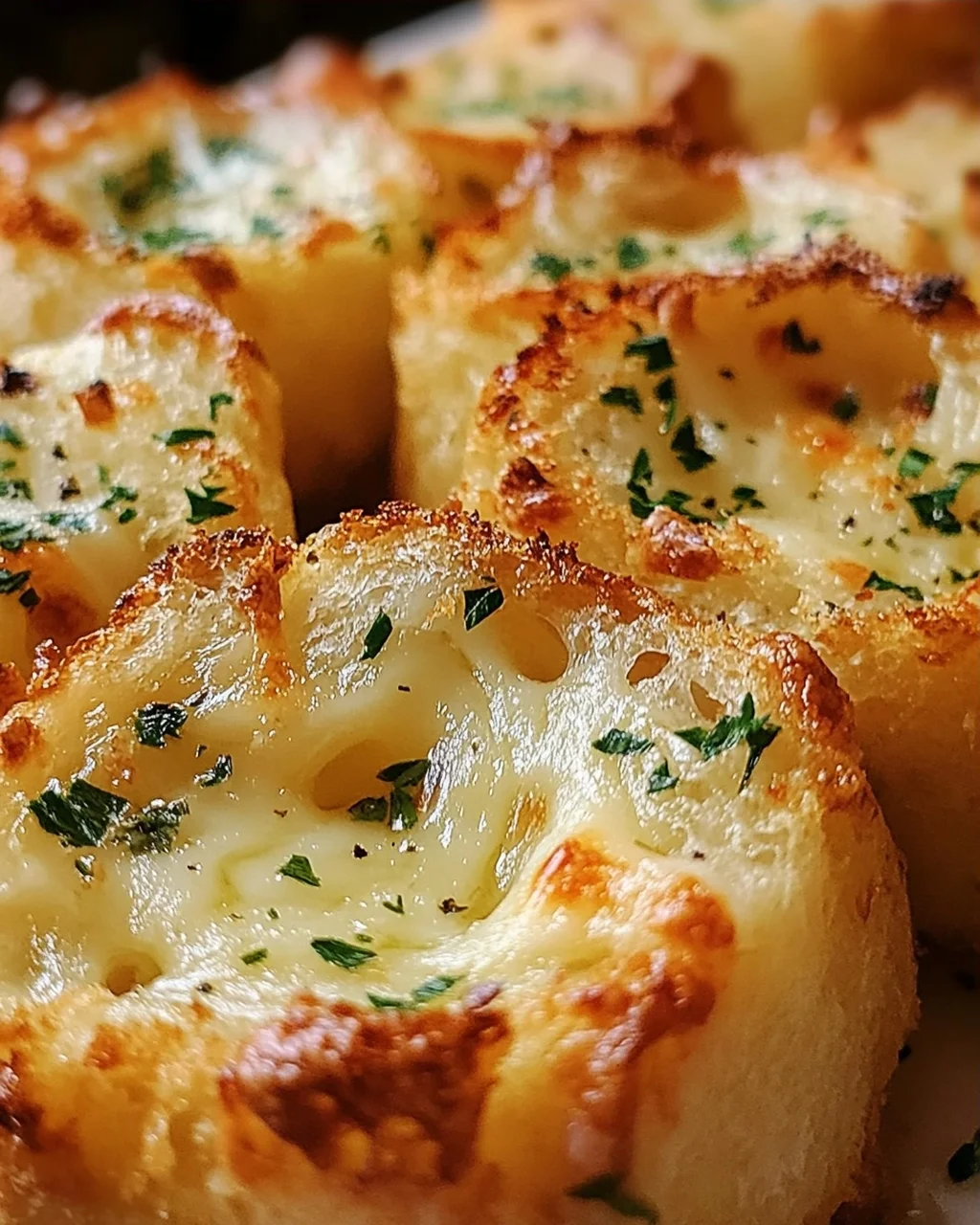 Käse Knoblauch Brot Häppchen