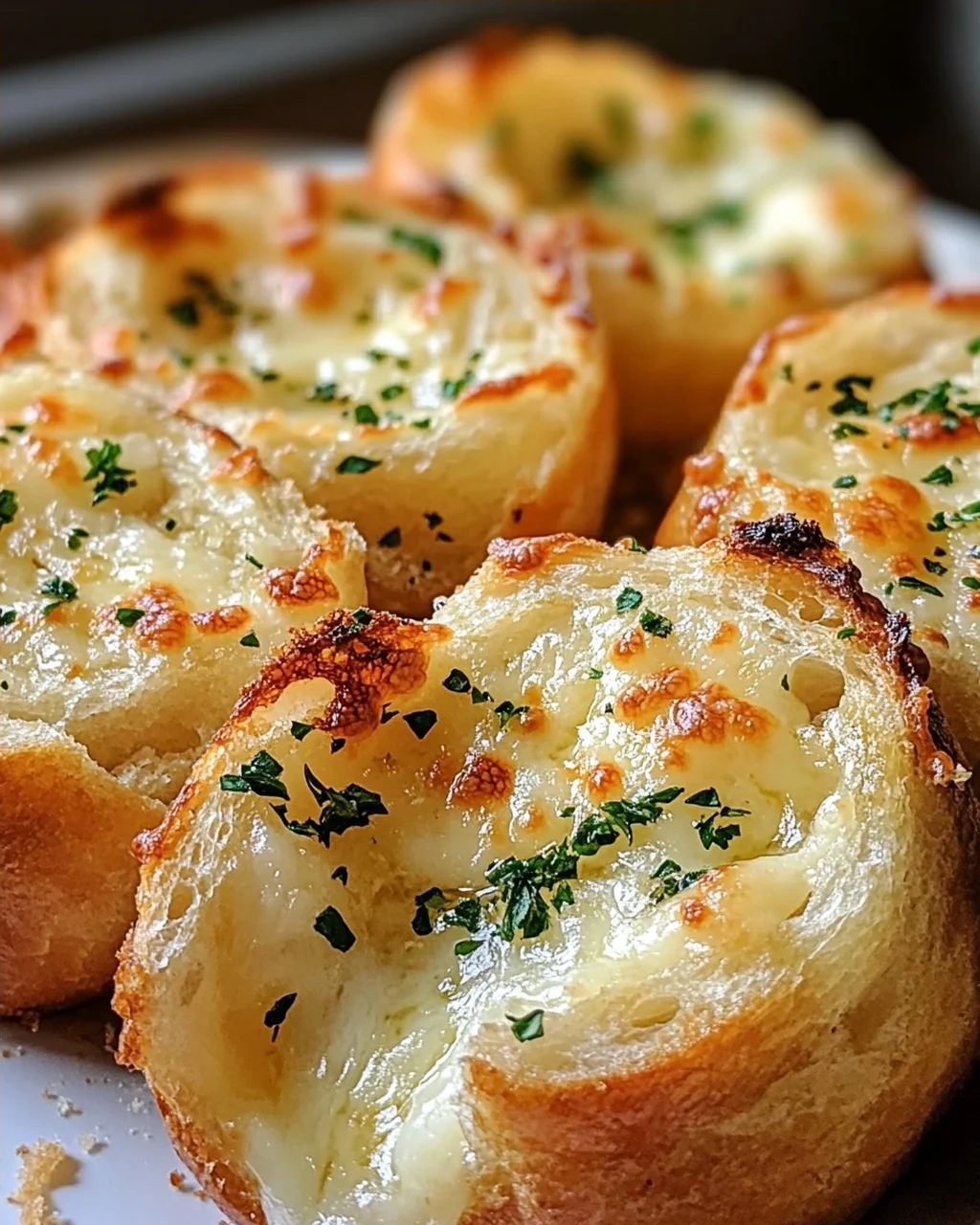 Käse Knoblauch Brot Häppchen
