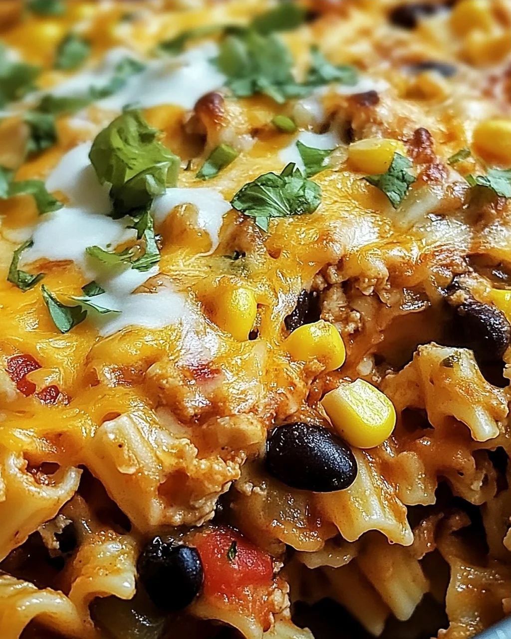 Käsiger Taco Nudelauflauf