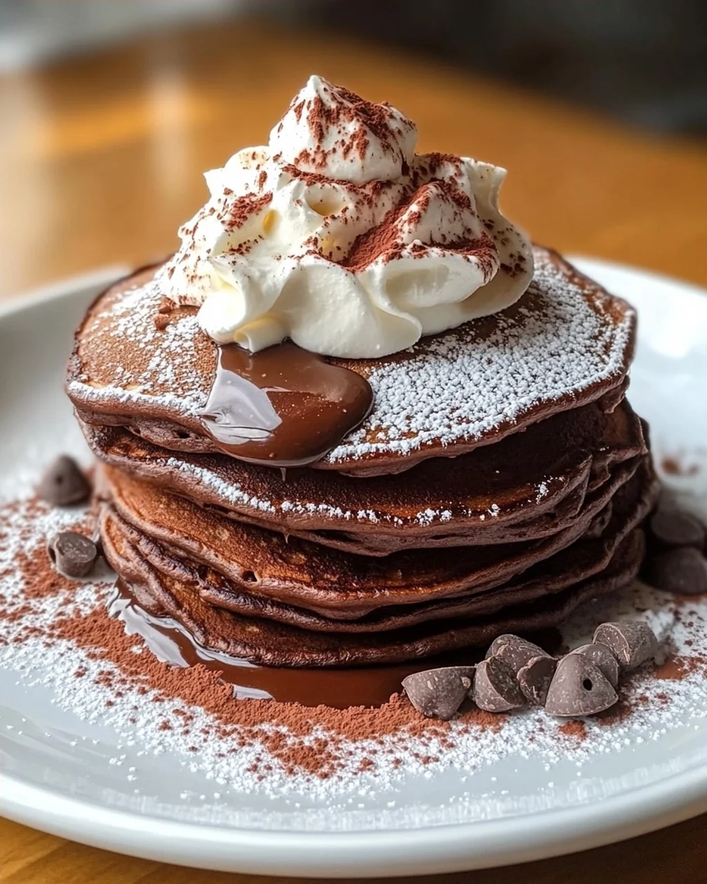 Keto Schoko Pancakes mit Kakao & Sahne – Himmlisch!