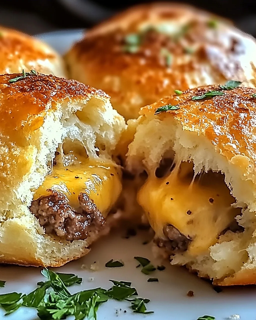 Knoblauch Parmesan Cheeseburger Bomben – Ein Genuss zum Verlieben