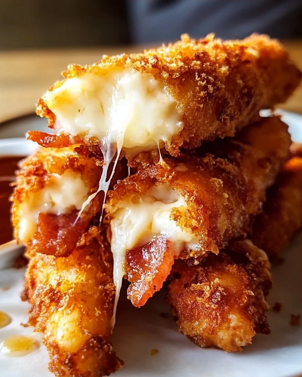 Knusprige Beef Bacon Mozzarella Sticks – Ein Genuss!