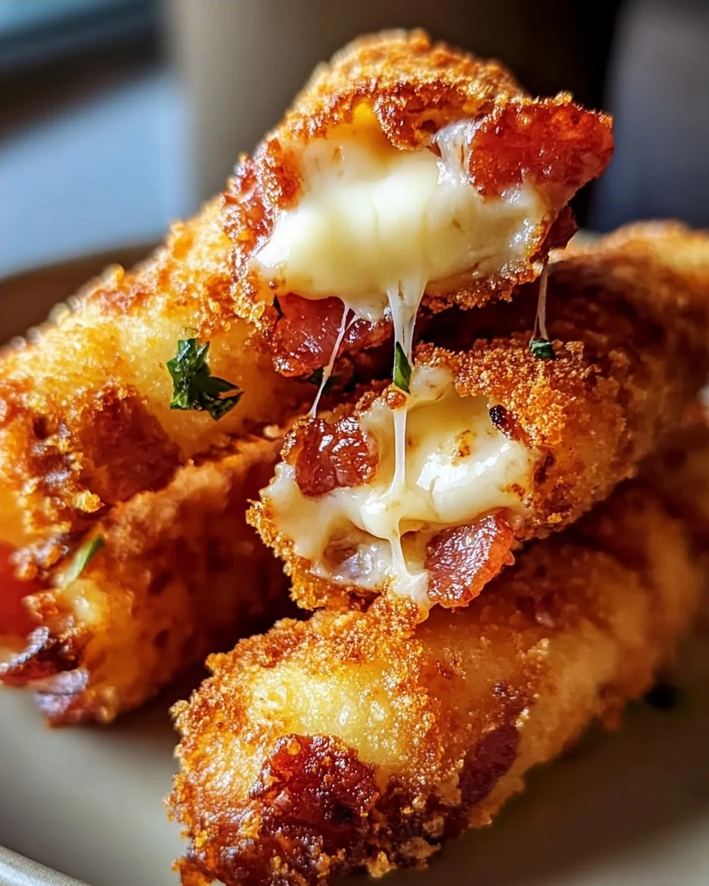 Knusprige Beef Bacon Mozzarella Sticks – Ein Genuss!