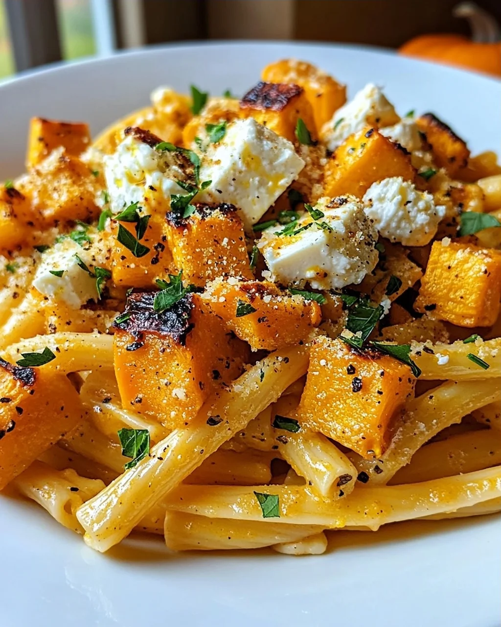 Kürbis Feta Pasta: Unglaublich lecker, schnell & einfach!