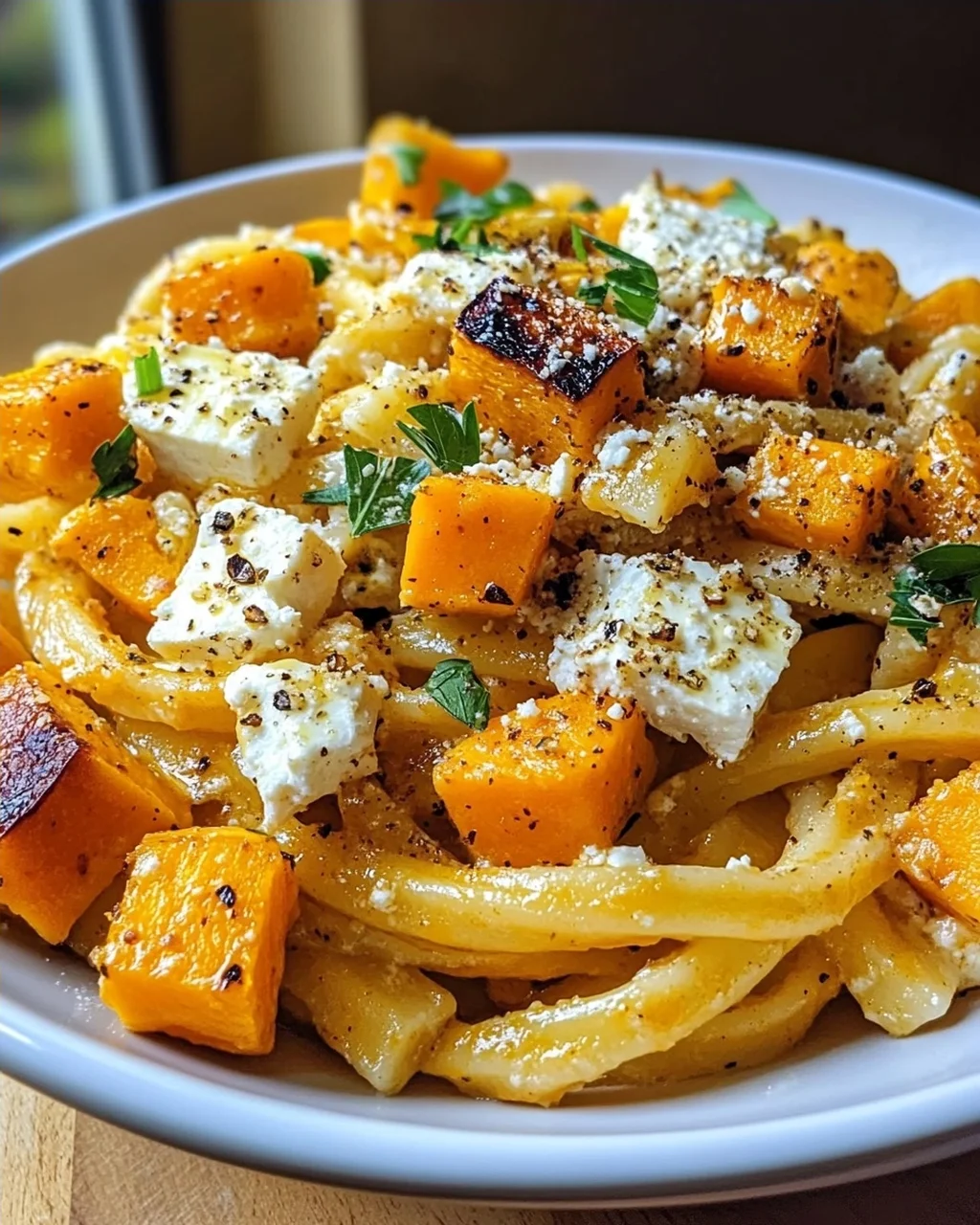 Kürbis Feta Pasta: Unglaublich lecker, schnell & einfach!