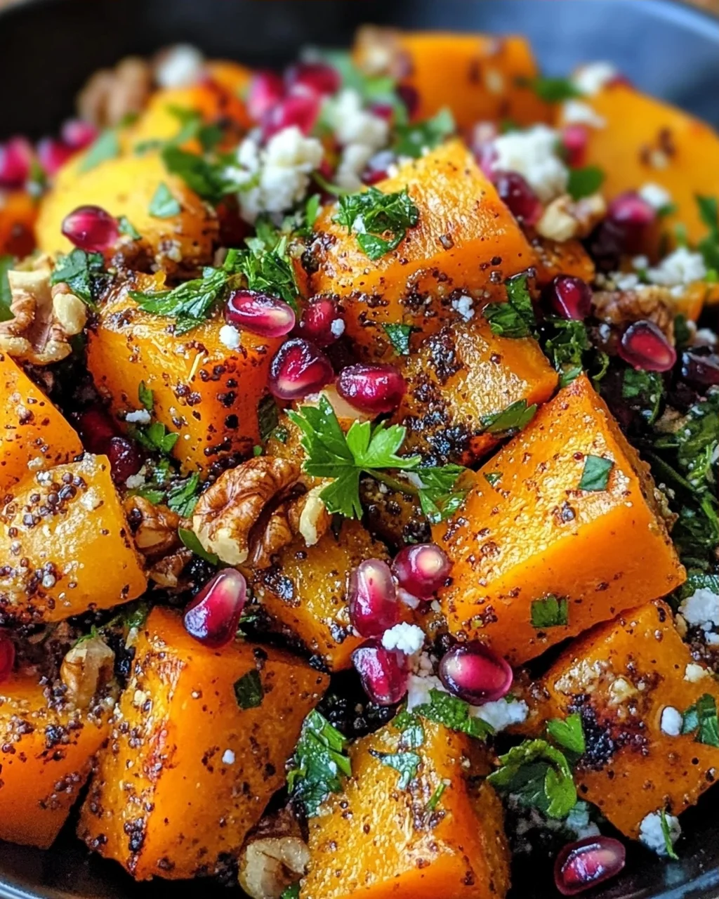 Libanesischer Gerösteter Kürbissalat: Würzig, frisch & gesund!