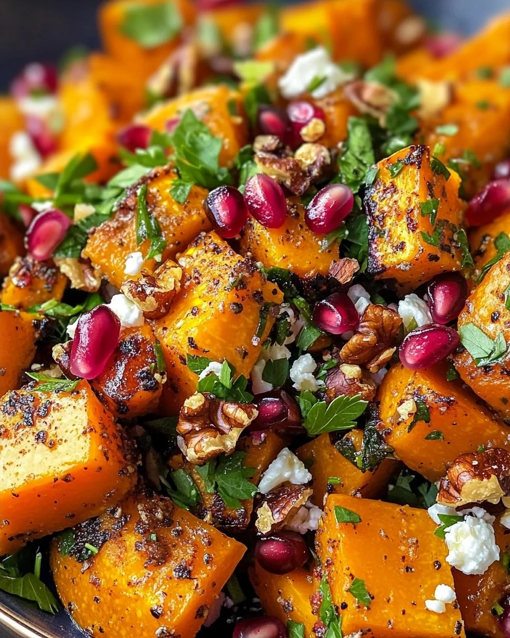 Libanesischer Gerösteter Kürbissalat: Würzig, frisch & gesund!