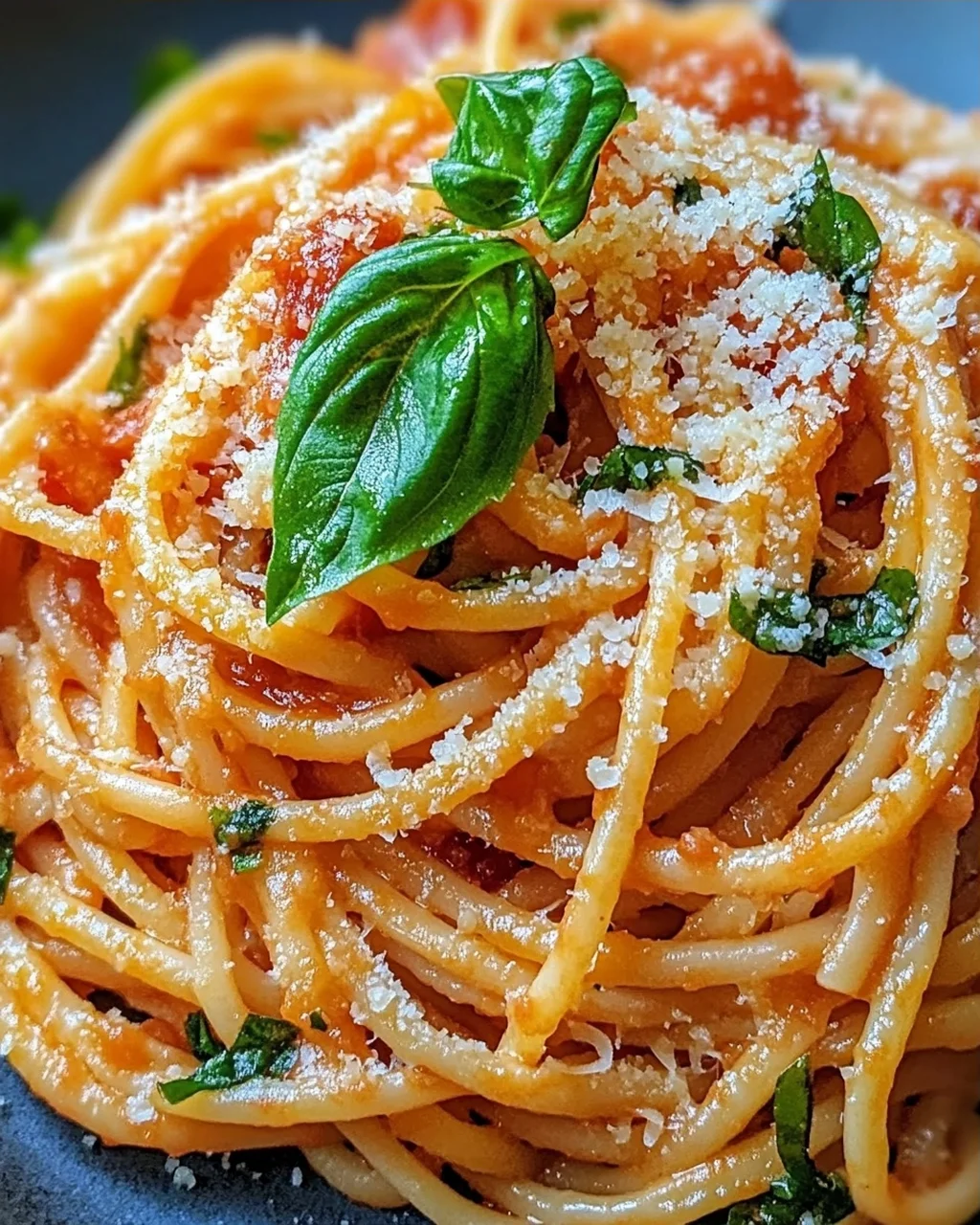 Linguine mit Tomaten-Parmesansoße