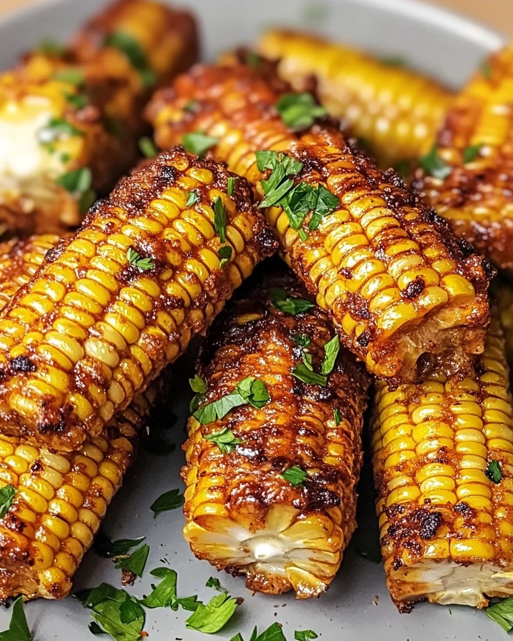 Luftfritteusen-Maisrippen mit köstlichen Variationen