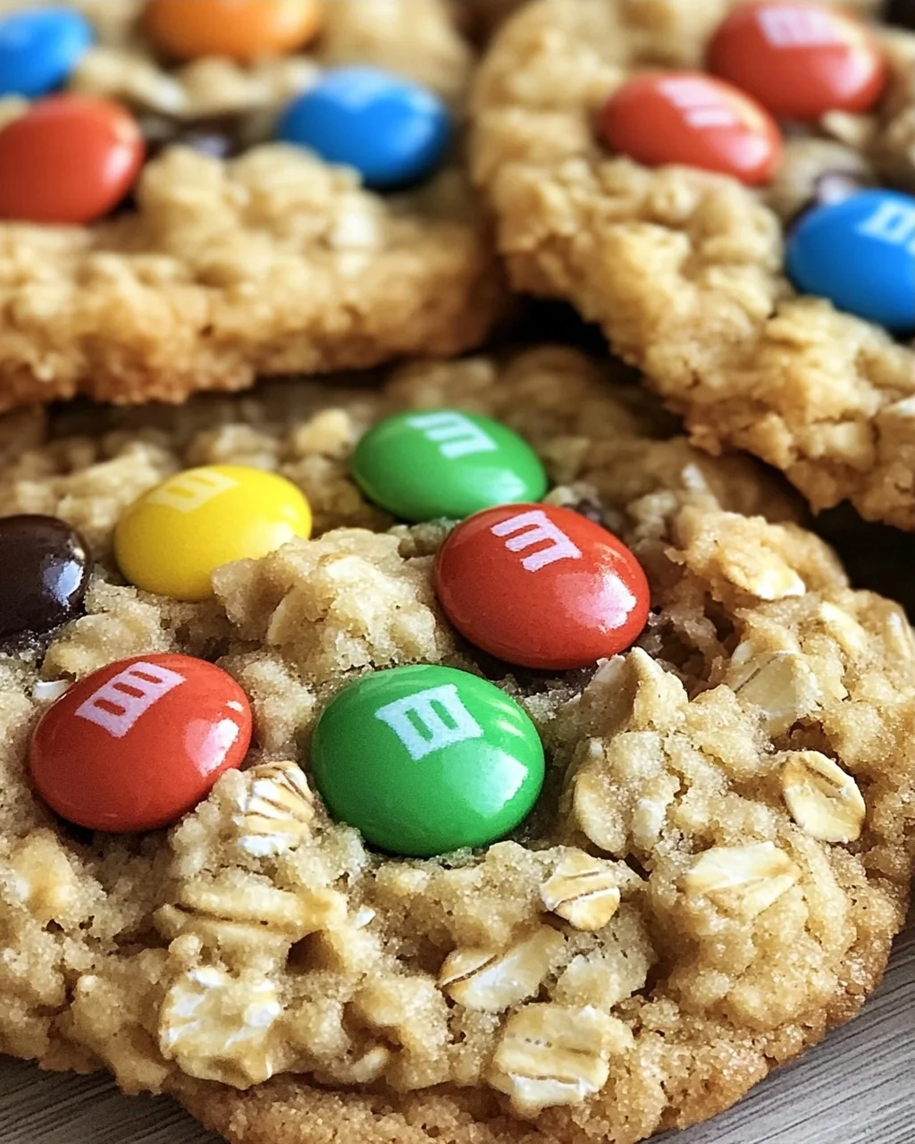 M&M-Cookies mit Haferflocken