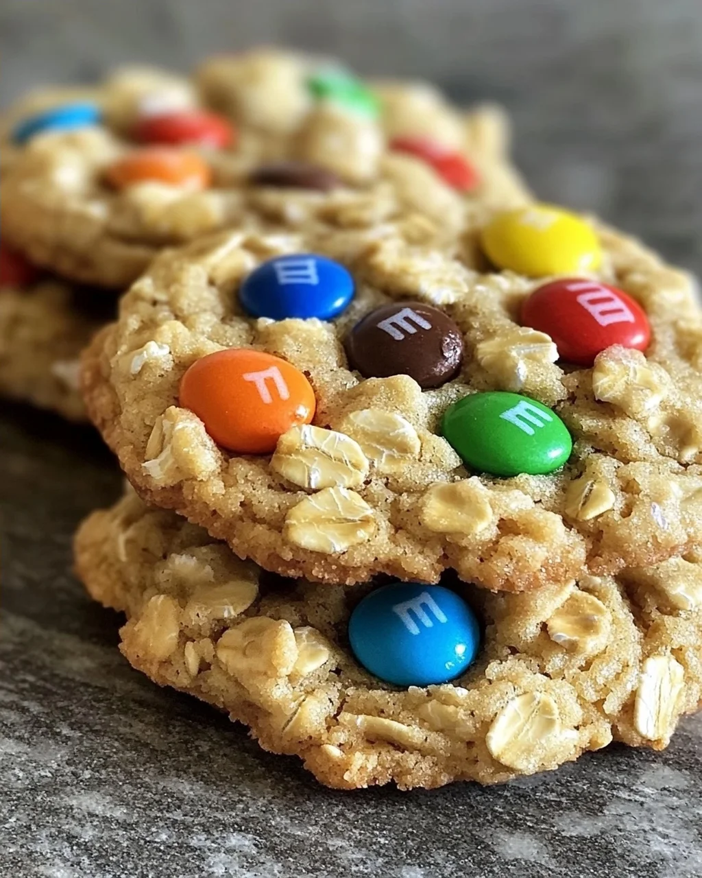 M&M-Cookies mit Haferflocken
