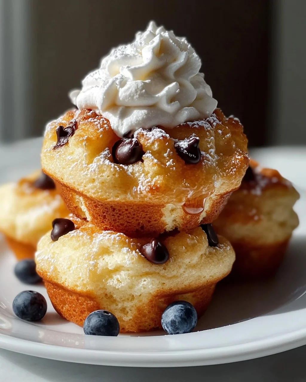 Mini Fluffige Waffel Muffins – Perfekt für Frühstück & Partys!