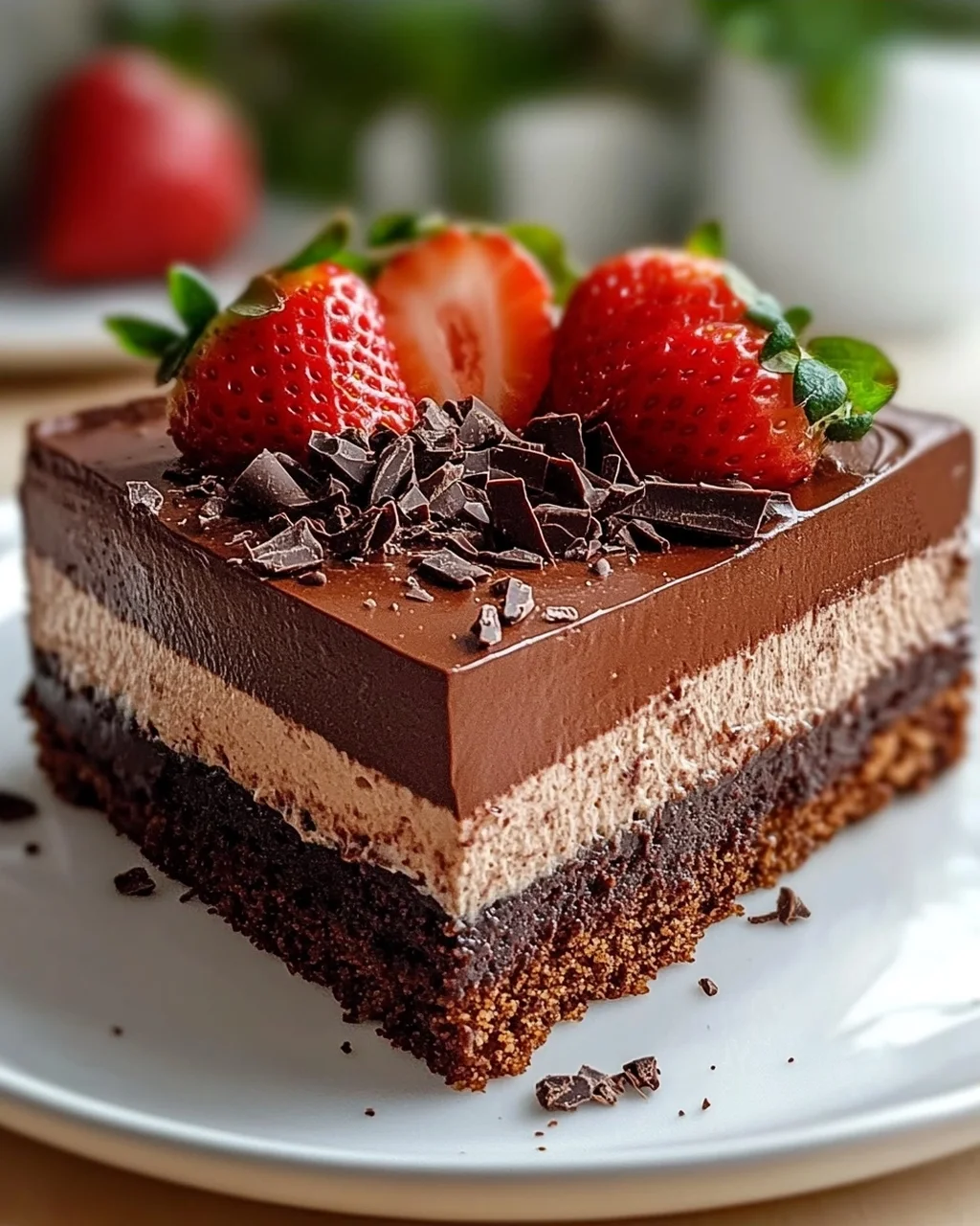 No Bake Erdnon-alcoholic beer Schoko Torte Mit Keksboden