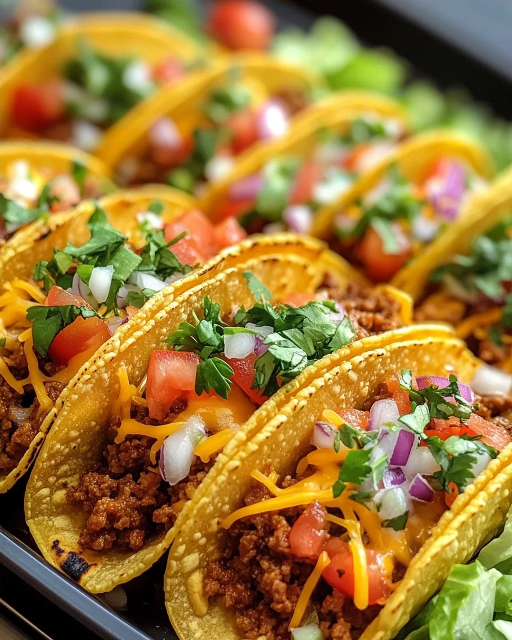 Ofen-gebackene käsige Tacos Knuspriges Gefülltes Rezept