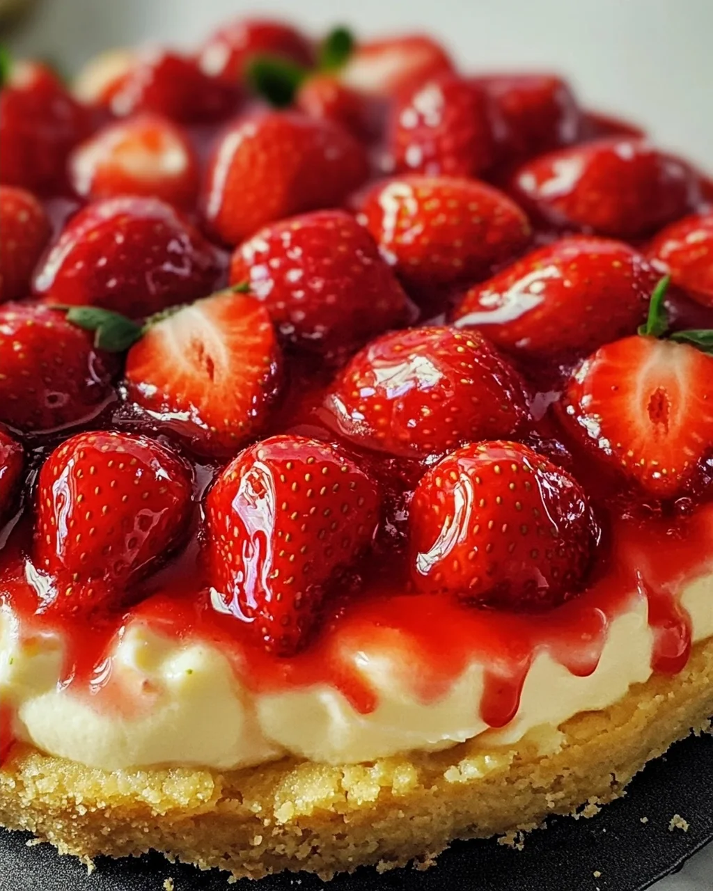 Omas Erdbeerkuchen mit Pudding
