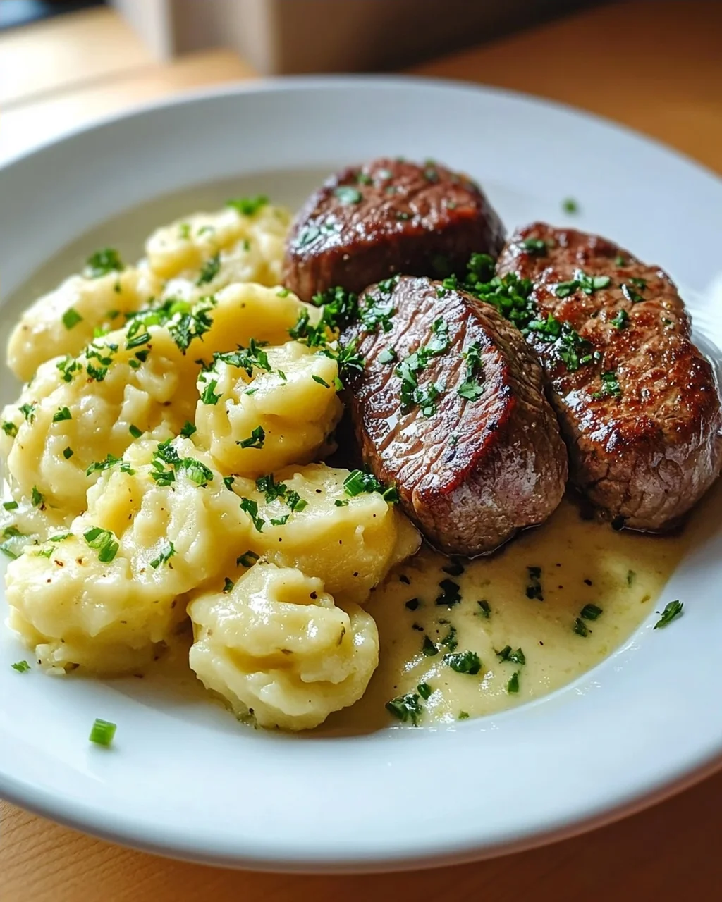 Omas Kohlrabigemüse mit Rinder-Frikadellen und Spätzle