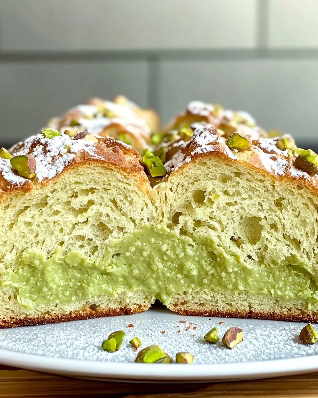 Pistazienpuddingbrot einfach selbst gemacht