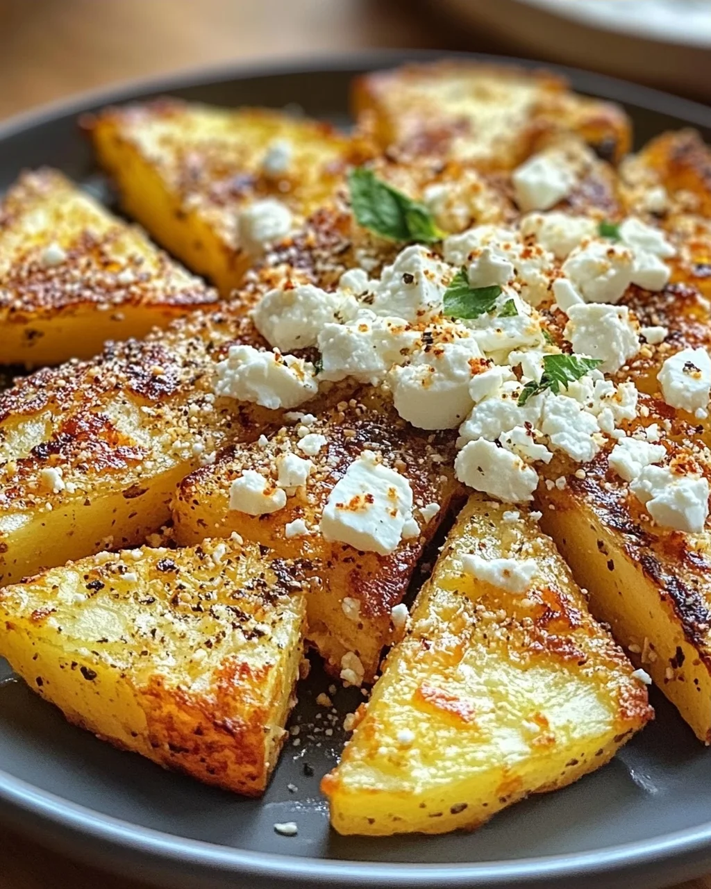 Röstiecken mit Feta überbacken