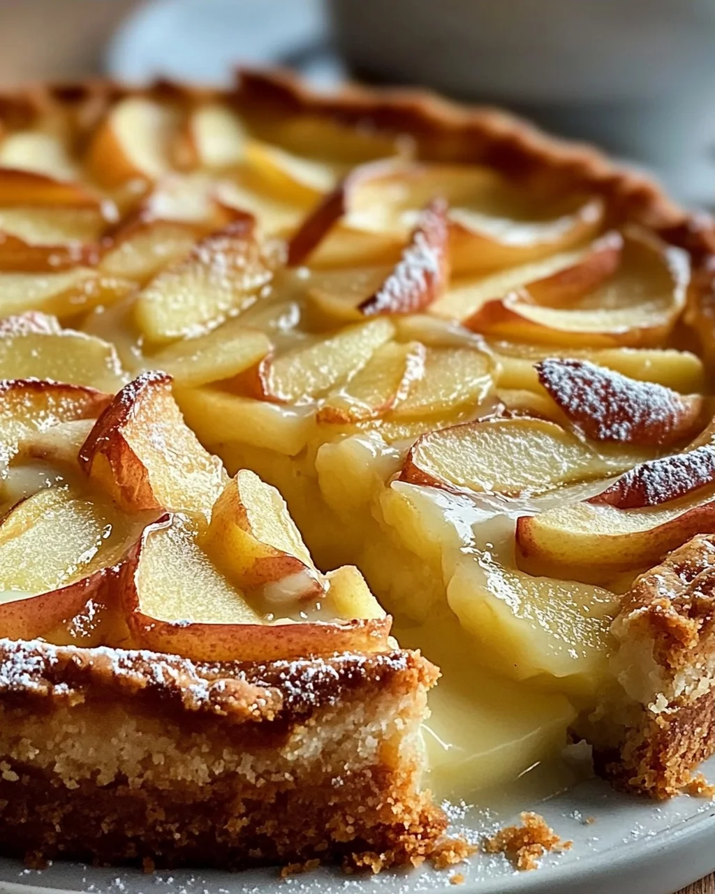 Saftige Apfeltarte mit Rahmguss