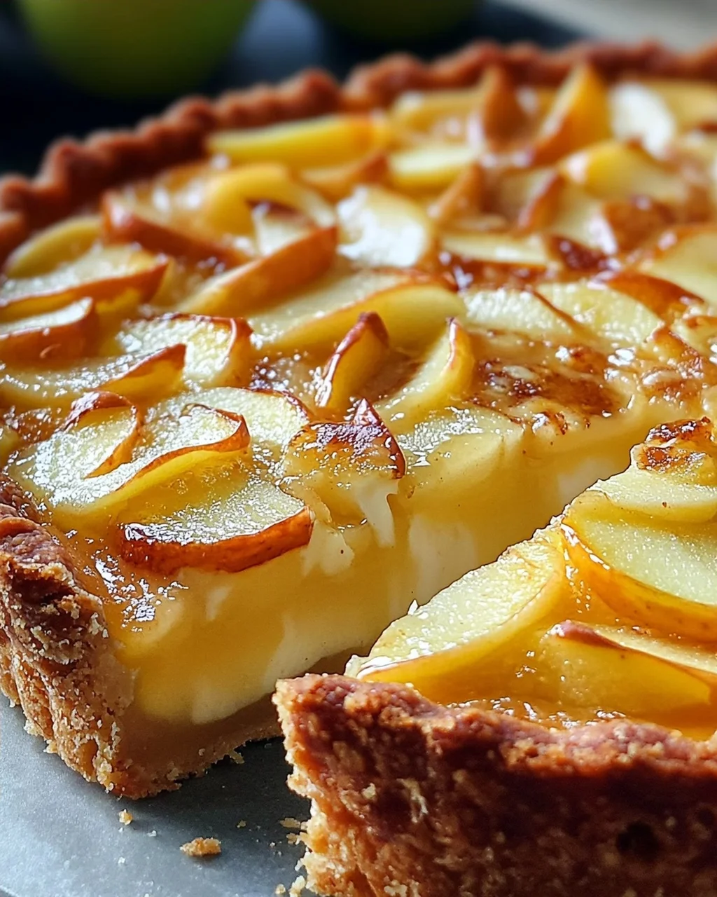 Saftige Apfeltarte mit Rahmguss