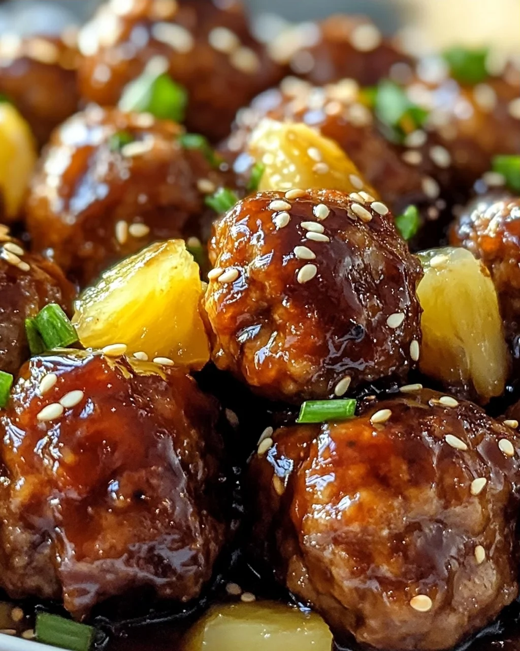 Saftige Hawaii-Teriyaki-Bällchen