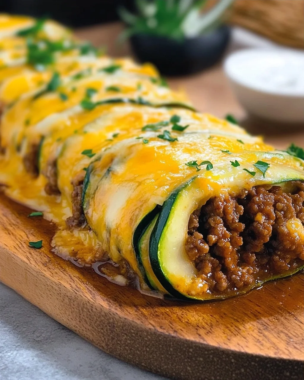 Savory Zucchini Ground Beef Roll Delight