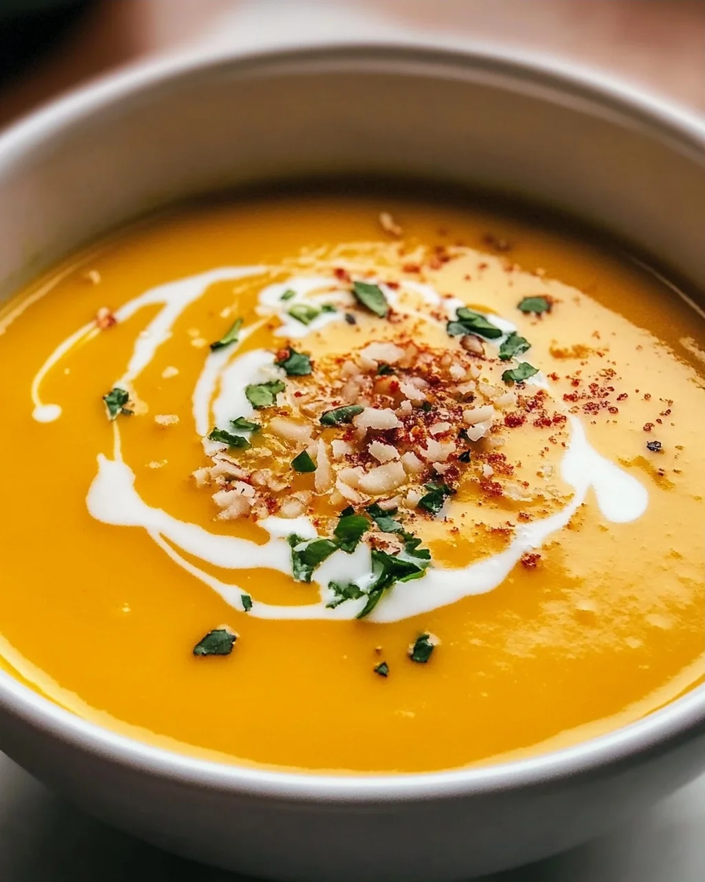 Schnelle Kürbissuppe mit Ingwer & Kokosmilch – Cremig & Aromatisch
