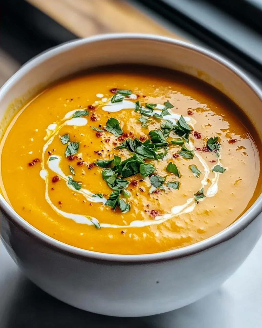 Schnelle Kürbissuppe mit Ingwer & Kokosmilch – Cremig & Aromatisch